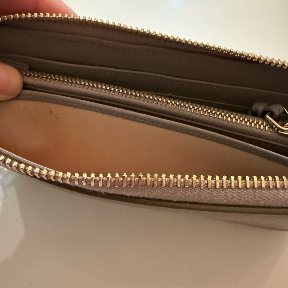 Chloe Marcie Full Zip Around Continental Wallet Gray - Picture 12 of 15